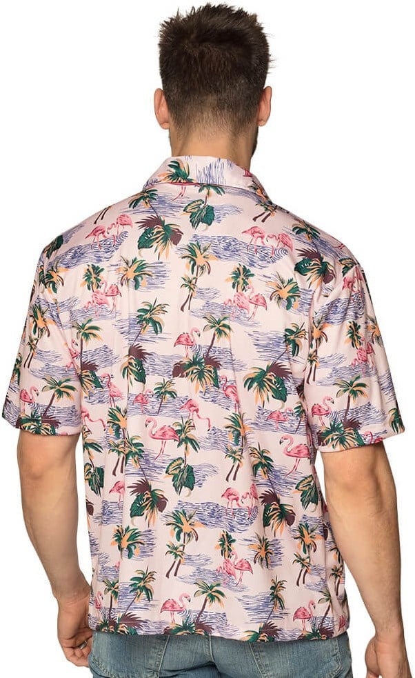 Hawaii Blouse Heren Flamingo